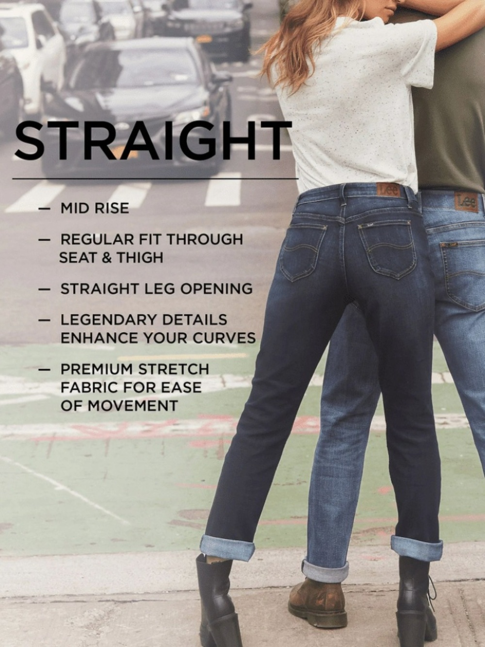 Lee Women's Midrise Straight Jean, Inseam 32" Size 12 Long - Picture 6 of 10